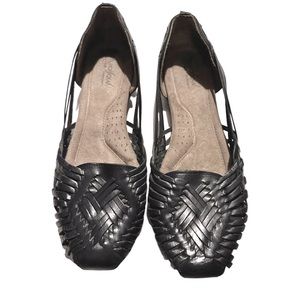 Natural Soul Huaraches- Black, 8